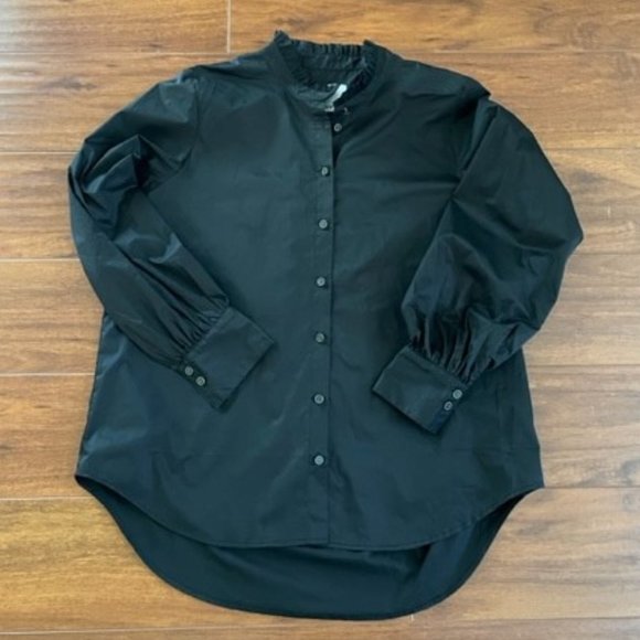 Karen by Simonsen Mojo KB ruffled collar blouse - Picture 1 of 9